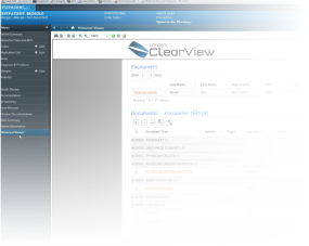 Trinisys ClearView demo interface
